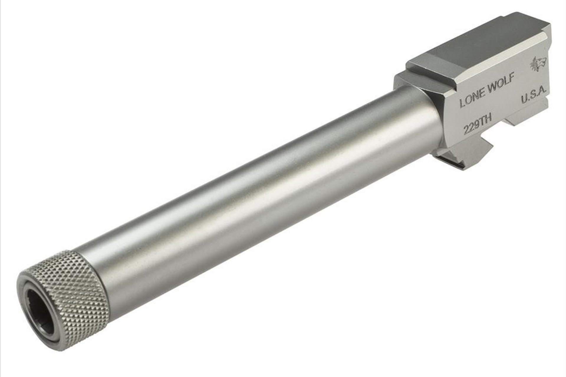 Lone Wolf Arms Glock 22/31 9mm Threaded Conversion Barrel, 1/2x28, Raw Stainless