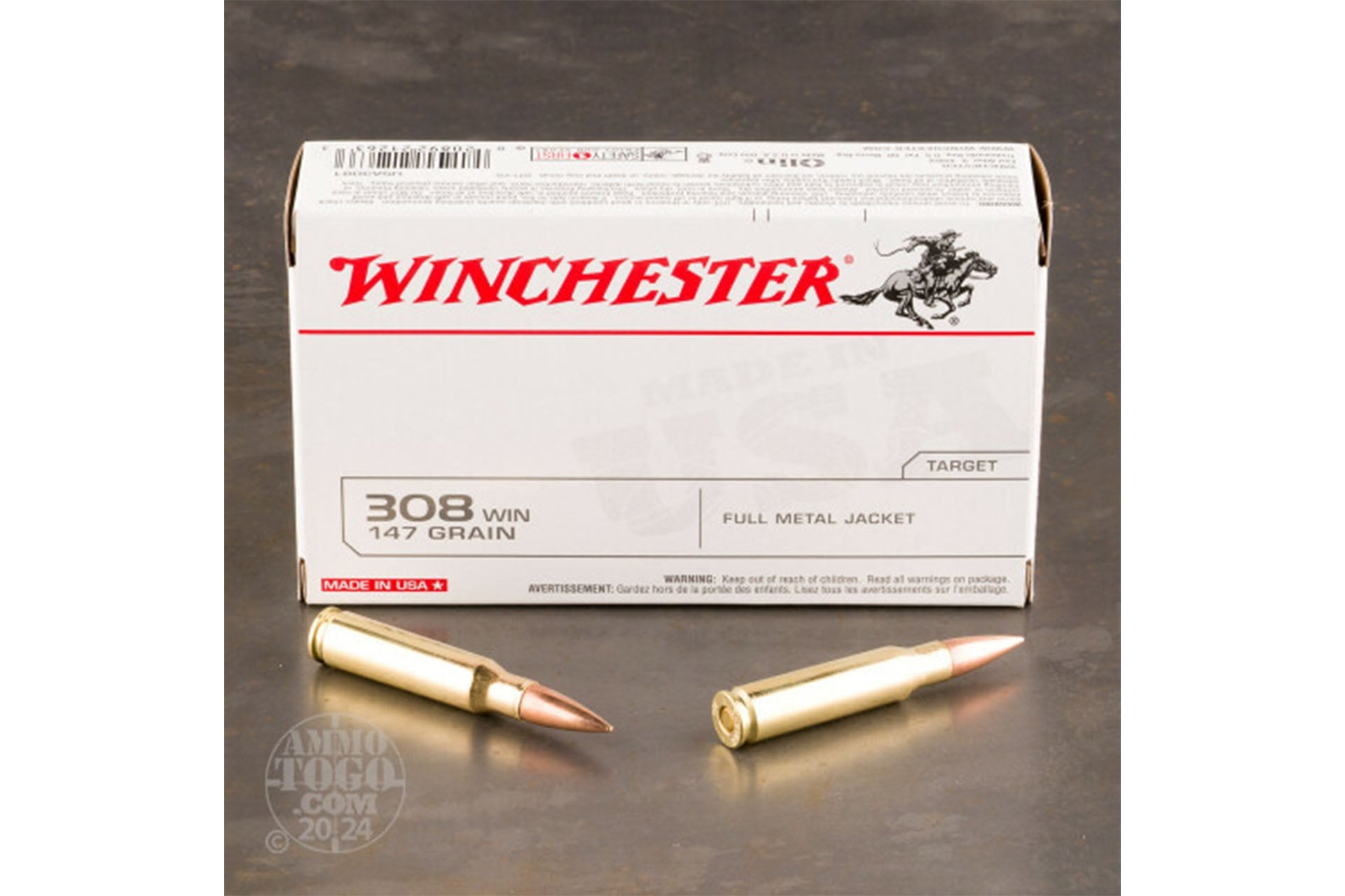 winchester .308 Winchester 147gr FMJ – 200rd