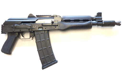 AR15 Discounts Zastava Zpap85 Ak Pistol 10" 5.56X45 30rd Semi Auto With Booster Dark Wood Top Rail Rear Rail - $1299.99 at AR15 Discounts