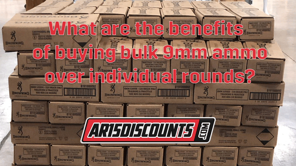 What are the benefits of buying bulk 9mm ammo over individual rounds?