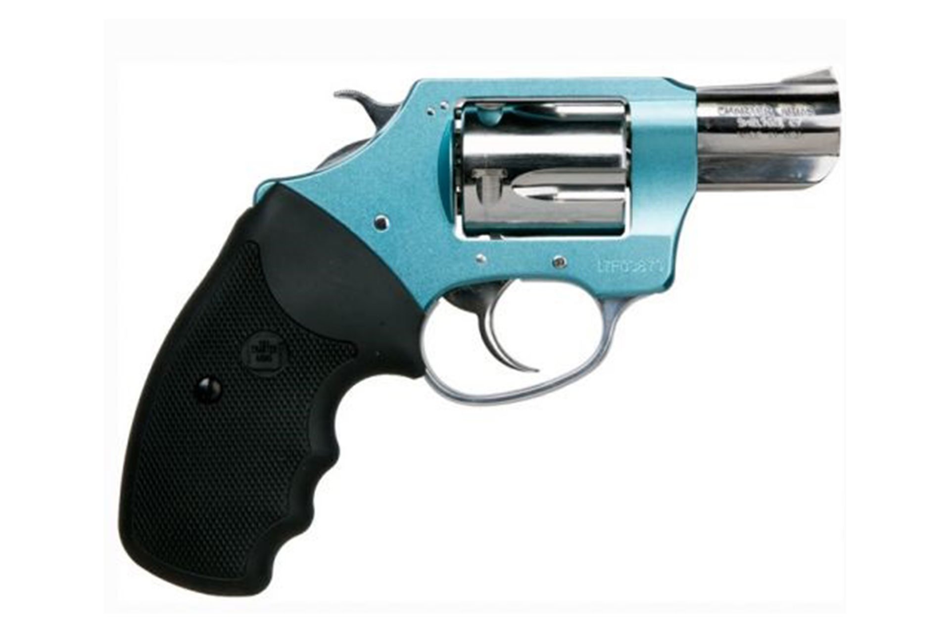 Charter Arms, Blue Diamond, Revolver, 38 Special, 2" Barrel, Aluminum, Anodized Finish, Turquoise and Silver, Rubber Grips, Fixed Sights, 5 Rounds 53879