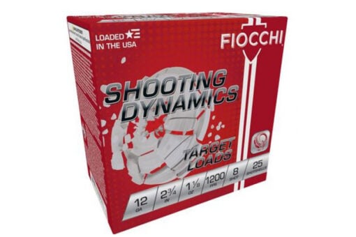 Fiocchi 12SD18H8 12G 2 3/4" 1 1/8 oz Lead Chill 8 Shot Shot Gun Shells 250rd case