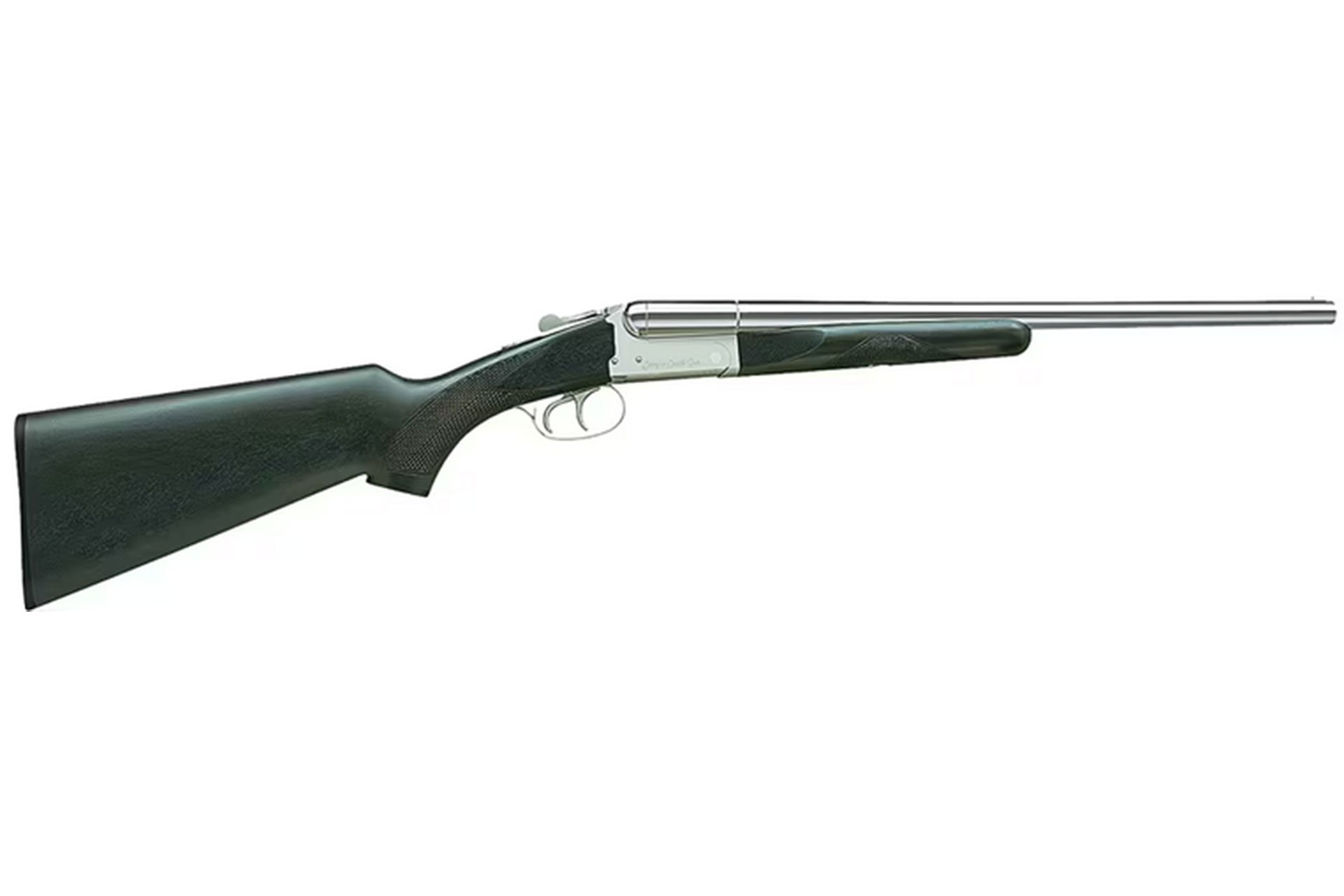 Stoeger Coach Gun DT 12ga 3" 20" Black-Finished Hardwood, Polished Nickel Side-by-Side Shotgun