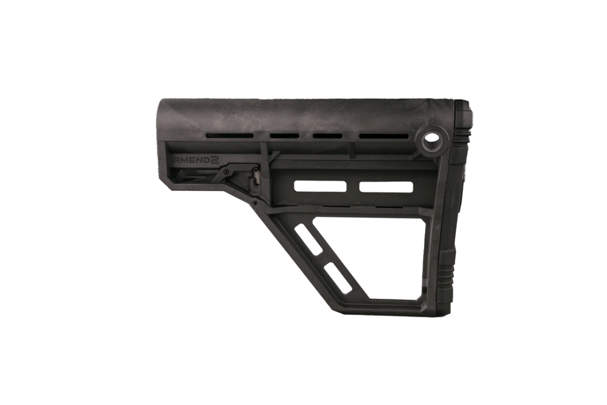 Base M - Amend2 AMS Modular Mil-Spec Carbine Black Stock Base M-LOK Model ...