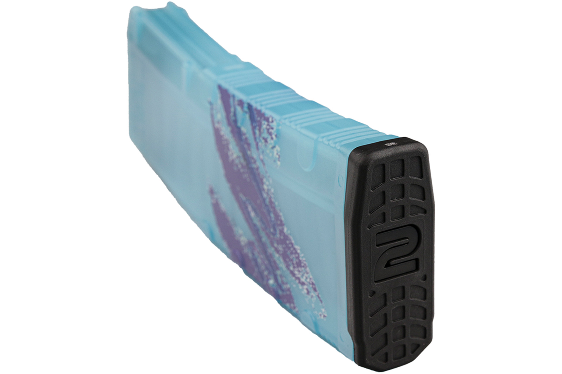 Amend2 AMEND2 AR-15/M4/M16 5.56x45mm NATO/.223 Remington Mod-C Translucent Teal Custom Printed Jazz 30-Round Magazine