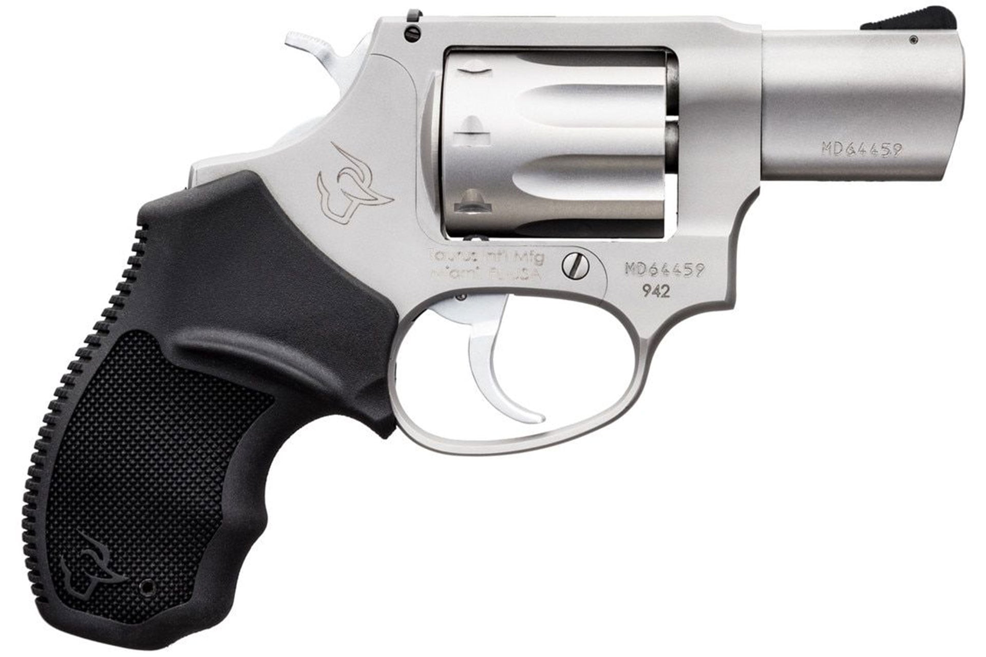 Taurus USA, Model 942, Double Action, Metal Frame Revolver, Small Frame, 22LR, 2″ Barrel, Alloy, Stainless, Polymer Grips, 8 Rounds 2-942029UL