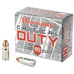 Hornady Critical Duty 357 Sig Sauer FlexLock 135 GR 20 – Nickel Plated Brass Casing Handgun Ammo – 20 Rounds