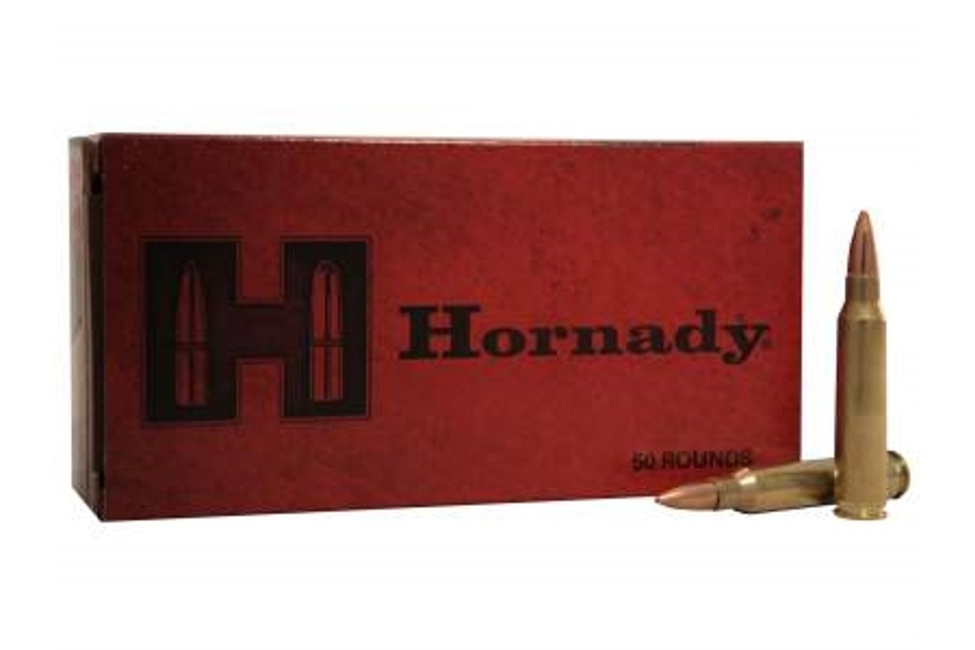 Hornady 80275 Custom 223 Rem 55 gr Full Metal Jacket Boat Tail Rifle Ammo - 50 Rounds