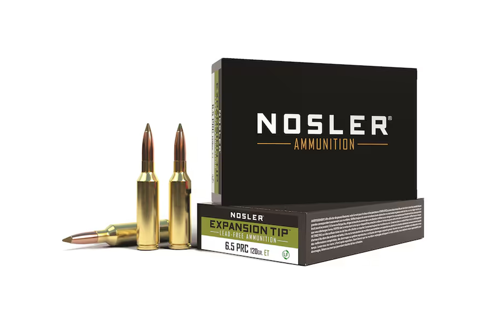 Nosler Lead Free 6.5 PRC 120 Grain E-Tip Soft Point Rifle Ammo - 20 rounds