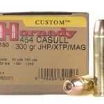 Hornady Custom .454 Casull 300 Grain eXtreme Terminal Performance Centerfire Ammo – 20 Rds