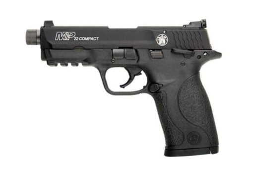 Smith  Wesson MP22 Compact 22 LR Semi Auto Pistol  101 Rounds 36 Barrel BlueBlack