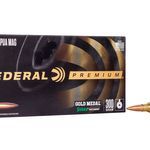 Federal GM338LM2 Premium Gold Medal 338 Lapua Mag 300 gr Sierra MatchKing BTHP Rifle Ammo – 20 Rounds
