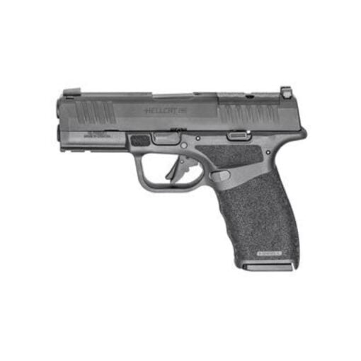 Springfield Hellcat Pro 37 9mm Black Polymer Frame Pistol Melonite Finish Textured Grip Tritium Front Sight Tactical Rack Rear Sight 10Rd 2 Mags