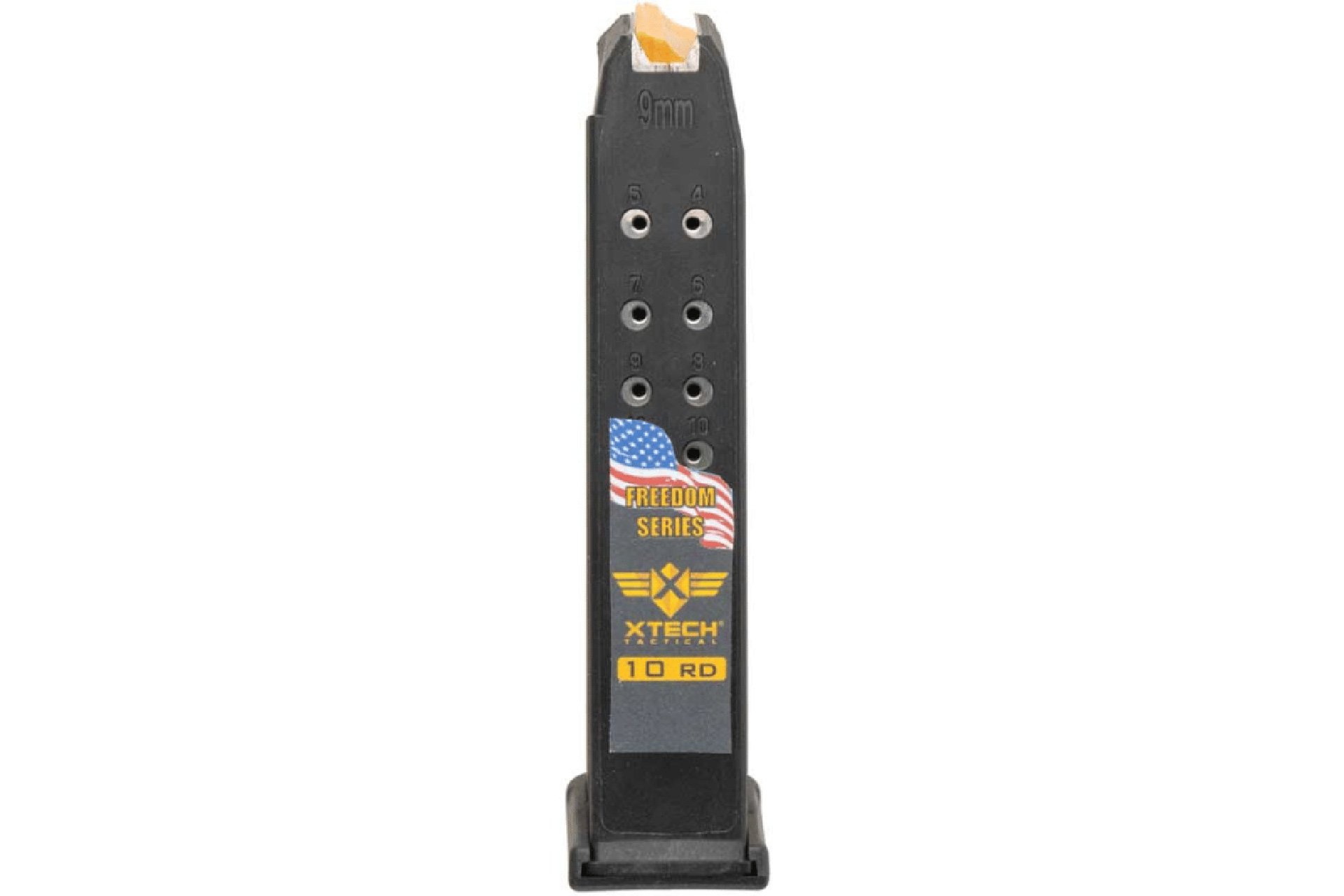 Xtech Tactical Steel Reinforced 10/17 10rd 9mm Magazine for Glock 17 with 17-7 SS Spring