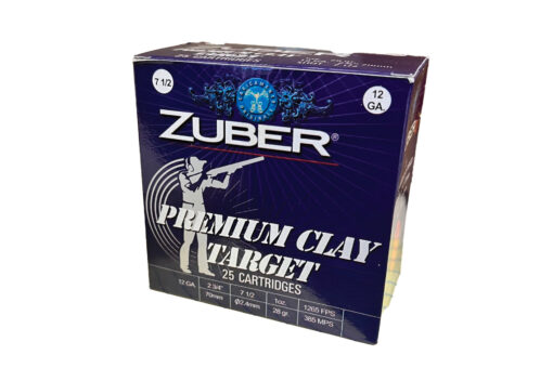 Zuber Premium Clay 12GA 1.75" 1OZ #7.5 Shotgun Ammunition Shotgun Ammo - 25 Rounds
