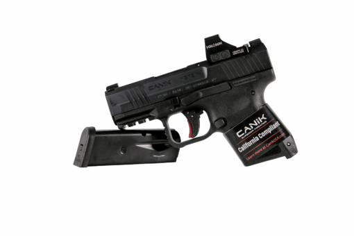 Canik CA Mete MC9 9mm 31 10rd OR SemiAuto CA Compliant Pistol w Holosun 407KX2 Red Dot  Black