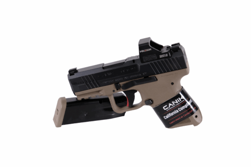 Canik CA Mete MC9 9mm 31 10rd OR SemiAuto CA Compliant Pistol w Holosun 407KX2 Red Dot  FDEBlack