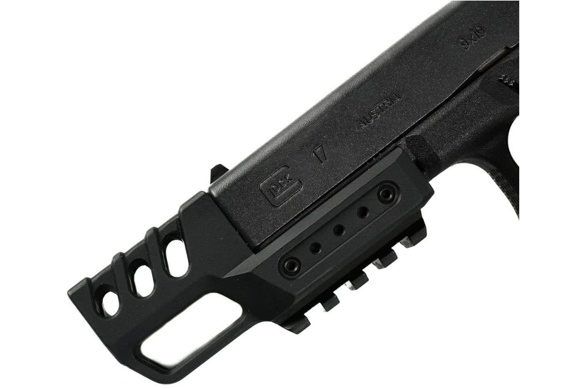 Aggressive Arms B.I.F Ported Compensated Barrel For Glock 17 Gen 1-4 – 9mm, Black Stainless Steel