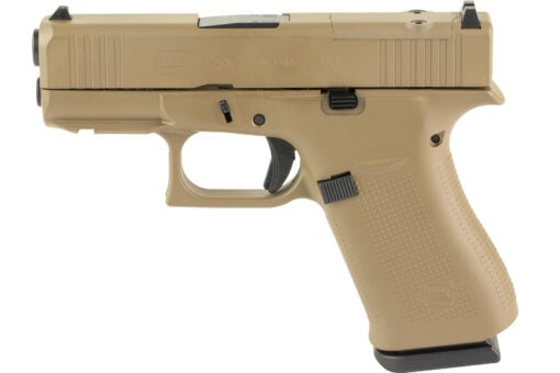 GLOCK 43X MOS Semi Polymer Frame Pistol 9MM 341 Barrel FDE Fixed Sights 10 Rounds