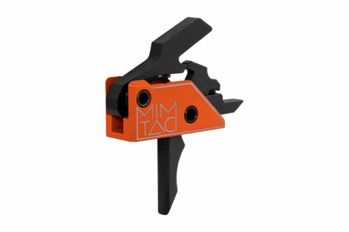 MIMTAC Drastic AR-15 Drop-In Single Stage Trigger - 3.5lb - Flat, Orange/Black