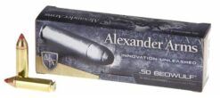Alexander Arms AB300FTXBX Rifle Ammo 50 Beowulf 300 gr Hornady FTX Polymer Tip Rifle Ammo - 20 Rounds