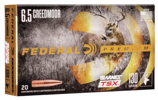 Federal P65CRDBTSX1 Premium 6.5Creedmoor 130gr Barnes TSX 20 Per Box