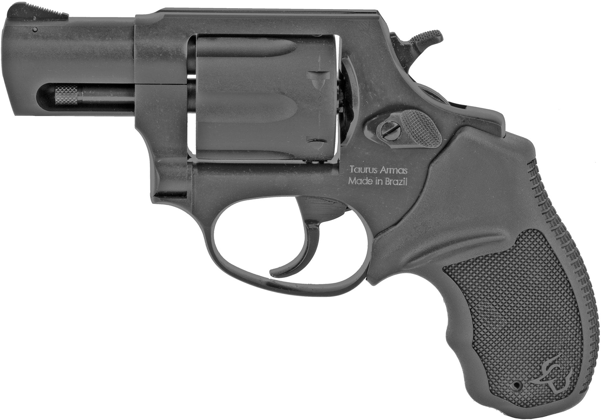 Taurus, 856, Double Action, Metal Frame Revolver, Small Frame, 38 Special +P, 2″ Barrel, Steel, Matte Finish, Black, Rubber Grips, Fixed Sights, 6 Rds