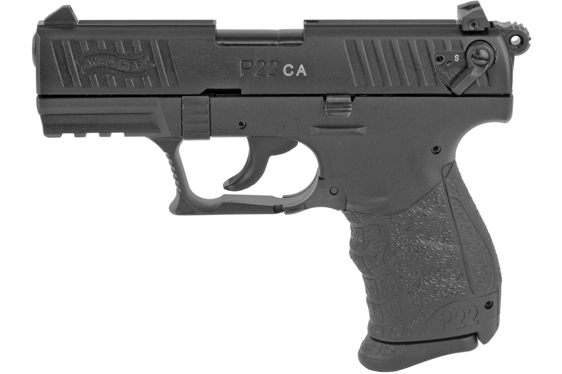 Walther Arms P22-CA 22LR 3.4″ California Model Semi-automatic Compact 10Rd – Black