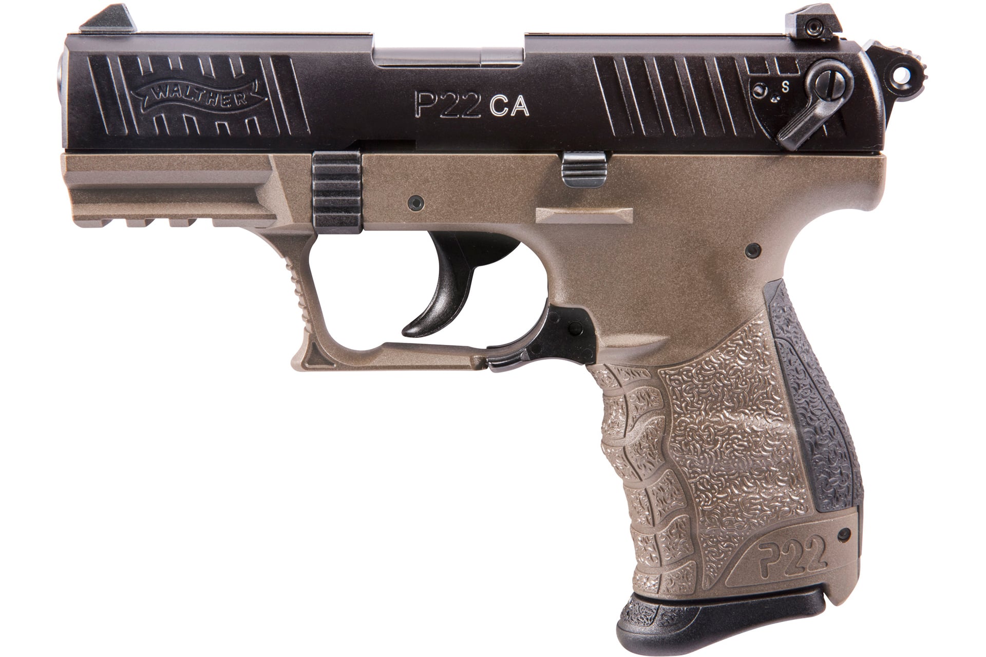 Walther Arms P22-CA 3.4″ Compact 22LR 10Rd – Flat Dark Earth