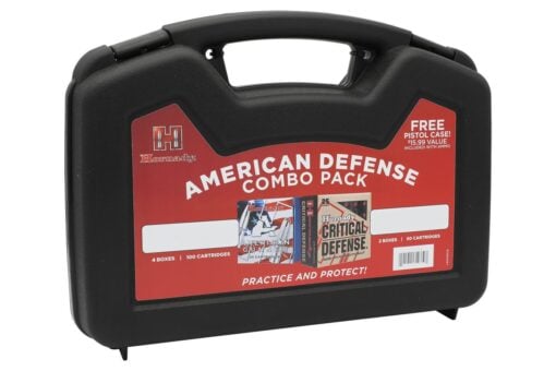 Hornady American Defense 9mm 115gr XTP Ammo & Pistol Case Combo Pack - AR15 Discounts