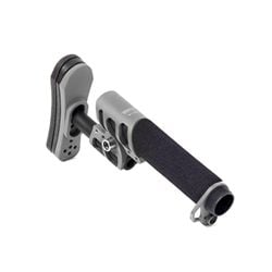 ODIN Works Zulu Adjustable Stock w/ Padded Pistol Buffer Tube and Back Plate - Grey - AR15 Discounts