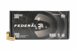 Federal Black Pack 380 Auto 95GR FMJ Handgun Ammo - 800 round case