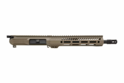 NBS 10.5" Slick Side Billet .223 Wylde Nitride Pistol M-LOK Complete Upper - FDE