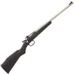 Crickett Black/Stainless Youth 22 Long Rifle Bolt Action Rifle - 1 Round - 16.12" Barrel - Black