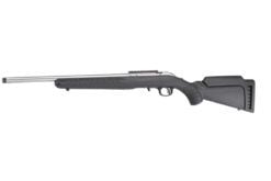 Ruger American Rimfire Bolt 17HMR 9rd 18" Stainless Threaded Barrel 1/2" x 28 Thread Pitch Black Composite Stock Scope Base