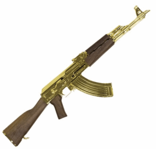 AR15 Discounts Zastava ZPAPM70 7.62x39, 16.25" Barrel, 24K Gold Plated Barrel/Rec/Mag, 30rd - $5718.99 at AR15 Discounts