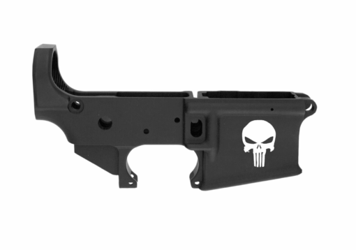 Anderson Manufacturing AM-15 Stripped Lower Receiver - Open - Punisher Skull - AR15 Discounts