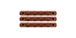 Woox Teardrop M-LOK 3-Slot Rail Covers - 3 Pack  - Walnut