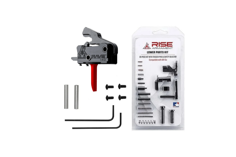 ise Armament RAVE 140 Red Drop-in Trigger + LPK – Flat