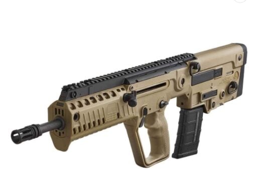 AR15 Discounts IWI TAVOR X95 Bullpup Rifle - 5.56 Nato 18" Barrel RH 1-30rd BUIS Flattop Flat Dark Earth - $1749.99 at AR15 Discounts