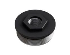 Exigent Ti Direct Thread Adapter 1/2x28 - Titanium 1.375 x 24 Cerakoted Black