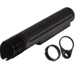PWS Enhanced Buffer Tube with Ratchet Lock Castle Nut & Endplate 6 position Carbine length
