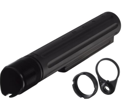 AR15 Discounts PWS Enhanced Buffer Tube with Ratchet Lock Castle Nut & Endplate 6 position Carbine length - $99.95 at AR15 Discounts