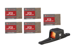 Fiocchi .209 Shooting Dynamics Multi-Gauge Shotgun Primer - 5000 count + Vortex Viper SG Shotgun Enclosed Red Dot - Multi Reticle