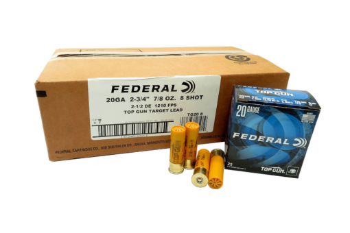 Federal Top Gun 20GA 2-3/4" 7/8OZ 1,210 FPS Shotgun Ammo - 250rd Case - AR15 Discounts
