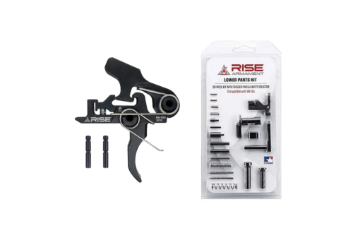 Rise Armament RA-100 Two Stage Curved Trigger w/ 12003 Lower Parts Kit - AR15 Discounts
