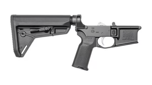 Noveske Receiver Lower Chainsaw N4 BLK Anodize Complete Installed- H2 Buffer B5 Bravo Stock BLK Type 22 P Grip NSS Trigger