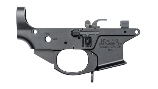 Noveske Receiver Lower 4Th Generation Noveske9 BLK Anodize Installed- Ambi Controls Paddle Mag Release Included- Tension Screw