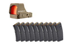 Vortex Defender-ST Micro Red Dot - Tan + 10 PMAG Bundle