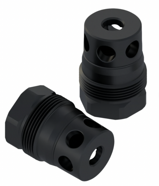 Comstock Armory Recessed Micro 22 Cal Muzzle Brake - 1/2x28 - AR15 Discounts
